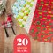 Christmas Wrapping Paper Sheets For Kids- 20 Precut Sheets Christmas Gift Wrap Paper- Christmas Paper Wrapping Sheets (30"x20")- 4 Unique Patterns of Holiday Wrapping Paper, 20 Sheets